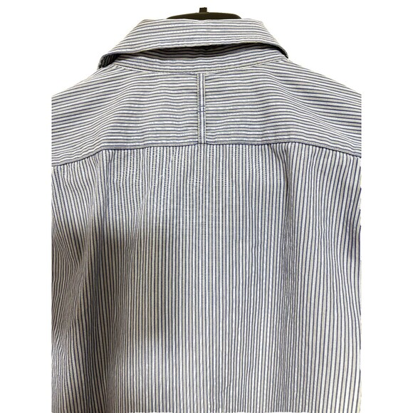 Banana Republic Men's Casual Button-Up Shirt Gray Blue Cotton Sz M 15 15 1/2 - Picture 2 of 5